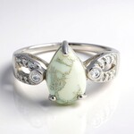 Bague en argent et Howlite