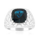 London Blue Topaz Silver Ring (de Melo)