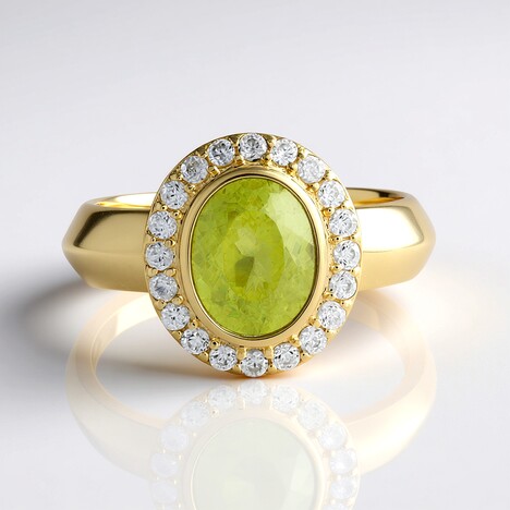 Anello in oro con Sfene (de Melo Gold)