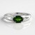 Anello in argento con Diopside Russo