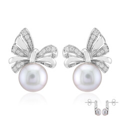 Orecchini in argento con Perla d'Acqua Dolce Argentata