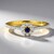 Anello in oro con Dumortierite