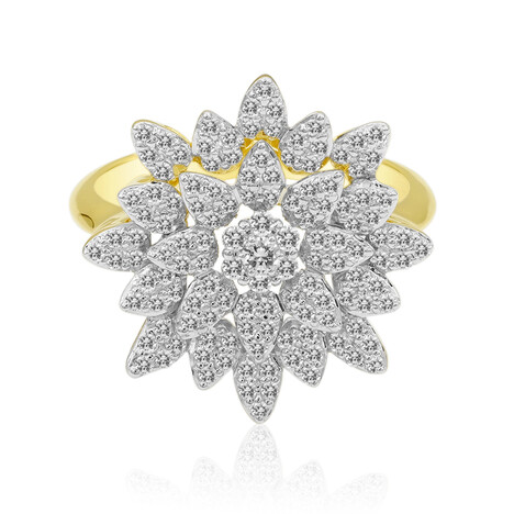 Anillo en oro con Diamante IF (D) (Annette)