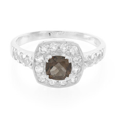 Smoky Quartz Silver Ring