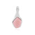 Pinkfarbener Opal-Silberanhänger (MONOSONO COLLECTION)