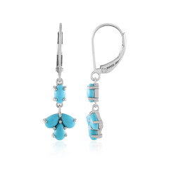 Boucles d'oreilles en argent et Turquoise Sleeping Beauty (Faszination Türkis)