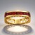 Anello in oro con Spinello Rosso (Ornaments by de Melo)