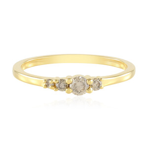 Anillo en plata con Diamante champán I2