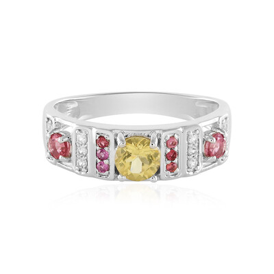 Anello in argento con Berillo Giallo