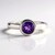 Anello in argento con Ametista del Marocco
