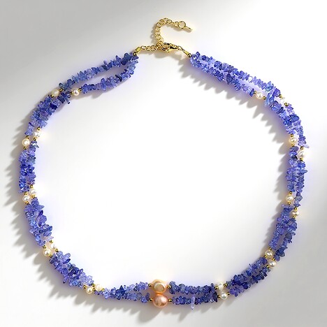 Collana in argento con Tanzanite