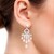 Boucles d'oreilles en argent et Topaze blanche