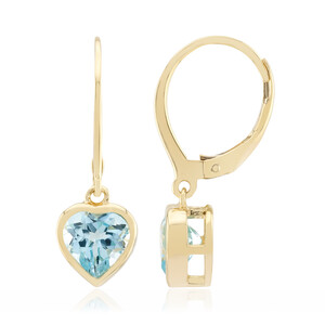 Orecchini in argento con Topazio Blu Cielo