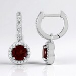 Orecchini in argento con Granato Mozambico