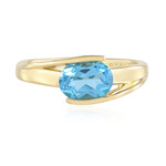 Schweizblauer Topas-Silberring