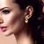 Gold Freshwater Pearl Silver Earrings (TPC)