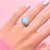 Anello in argento con Larimar