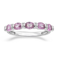 Gouden ring met roze saffieren (CIRARI)
