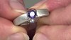 Zilveren ring met een ioliet