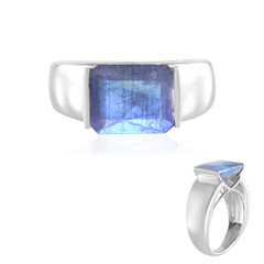 Bague en argent et Labradorite (de Melo)