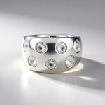 Anello in argento con Zircone