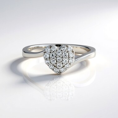 Bague en argent et Zircon