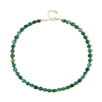Collier en argent et Agate verte