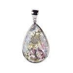 Java-Moosachat-Silberanhänger