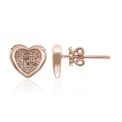 Orecchini in oro con Diamante Rose de France SI1 di Argyle