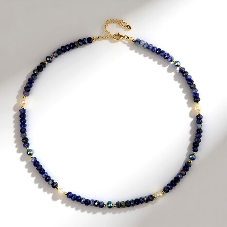 Collier en argent et Perle blanche de culture d'eau douce (Riya)