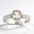 Anello in argento con Morganite Brasiliana