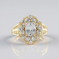 Anello in oro con Zircone