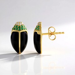 Orecchini in argento con Onice Nero