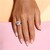 Zilveren ring met een blauwe opaal (KM by Juwelo)