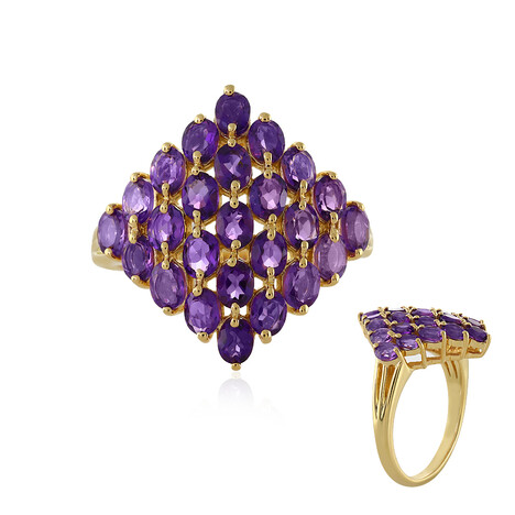 Anello in argento con Ametista Siberiana