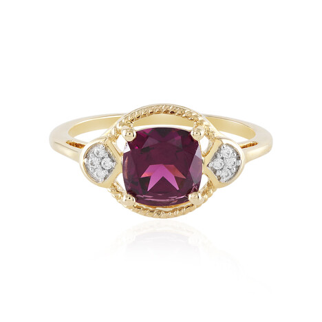 Magenta-Granat-Goldring