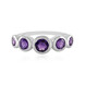 Sibirischer Amethyst-Silberring