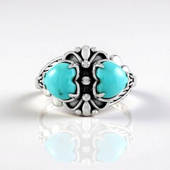Anello in argento con Turchese (Desert Chic)