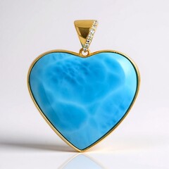 Ciondolo in oro con Larimar