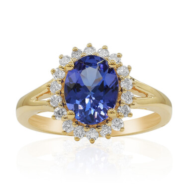 AAA-Tansanit-Goldring (CIRARI)
