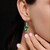 Boucles d'oreilles en argent et Quartz vert émeraude