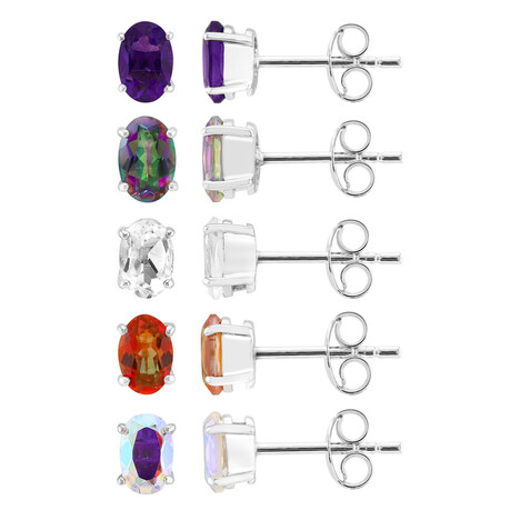 Orecchini in argento con Ametista del Marocco