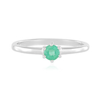 Bague en argent et Emeraude de Russie (Adela Silber)