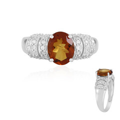 Madeira Citrine Silver Ring