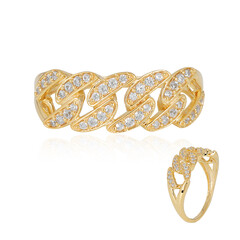 Zilveren ring met zirkonen