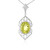 Collier en argent et Quartz citron