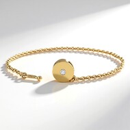 Bracciale in argento con Diamante SI1 (G) (Annette)