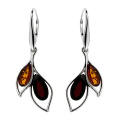 Baltic Amber Silver Earrings
