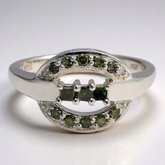 Anello in argento con Diamante Fancy
