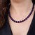 Sambia-Amethyst-Silberhalskette (Adela Silber)